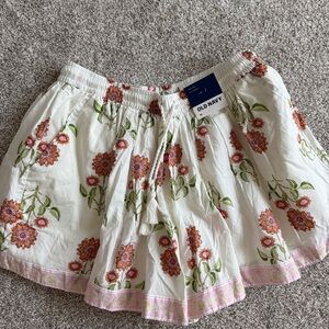 Old Navy White Floral Shorts